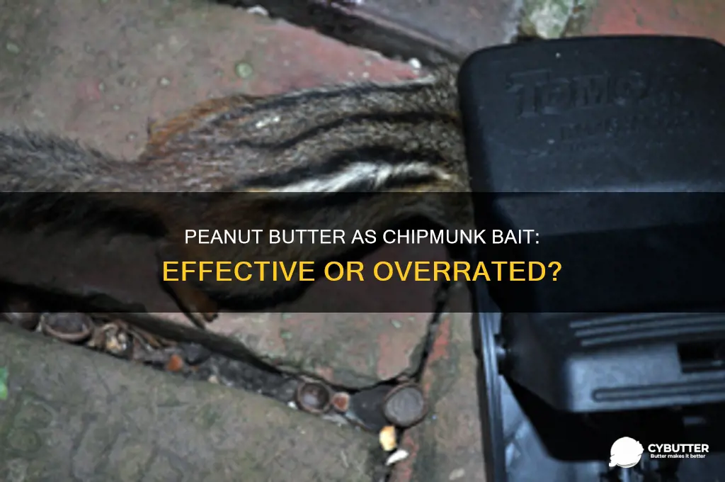 is peanut butter a good bait for chipmunks
