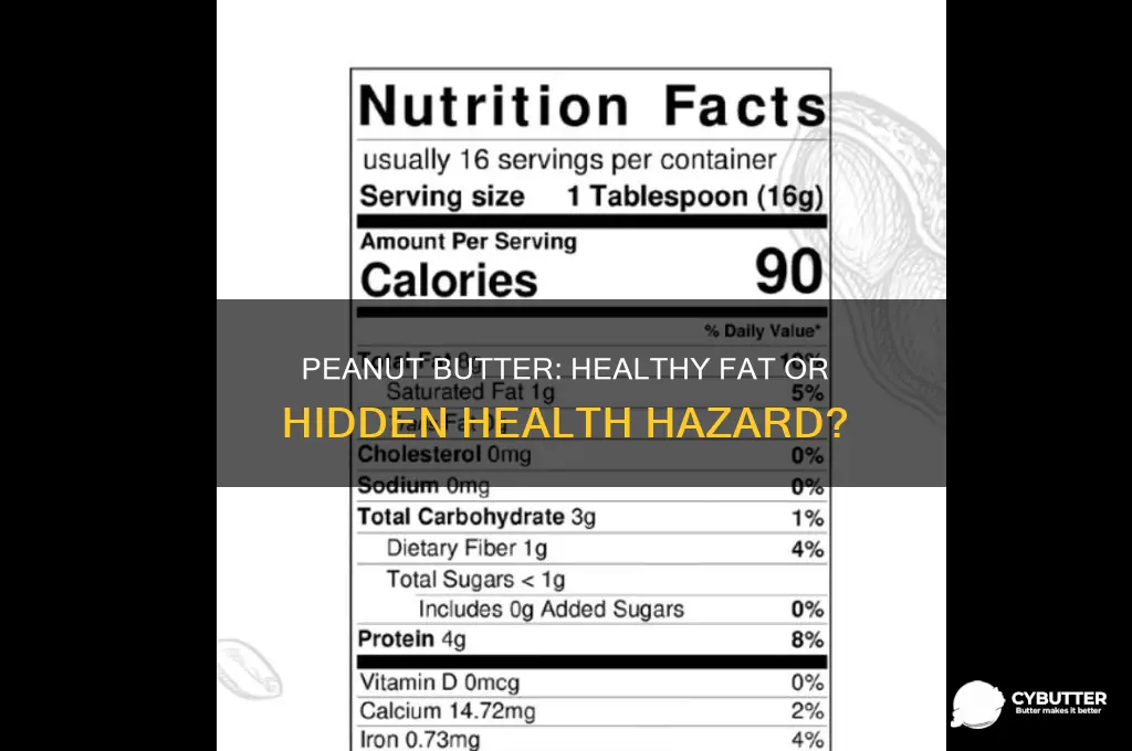 is peanut butter a good fat for you