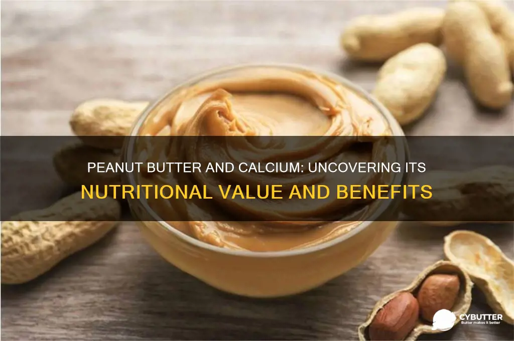 is peanut butter a good source of calcium