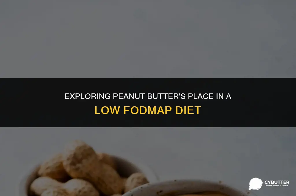 is peanut butter a low fodmap food