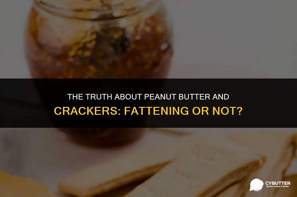 is peanut butter and crackers fattening