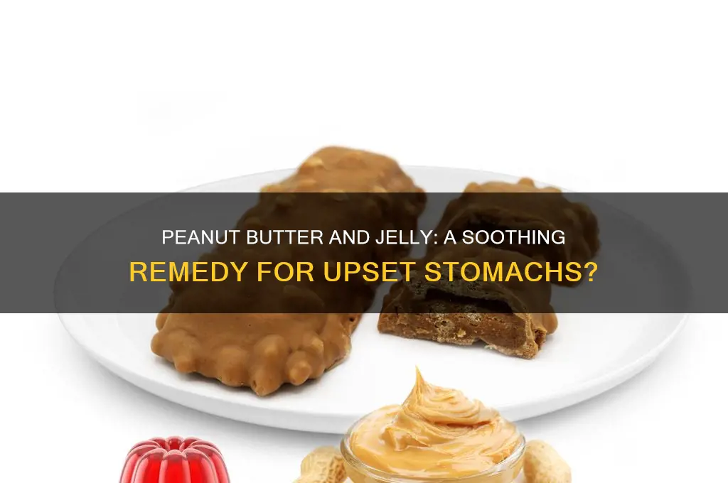 is peanut butter and jelly good for an upset stomach