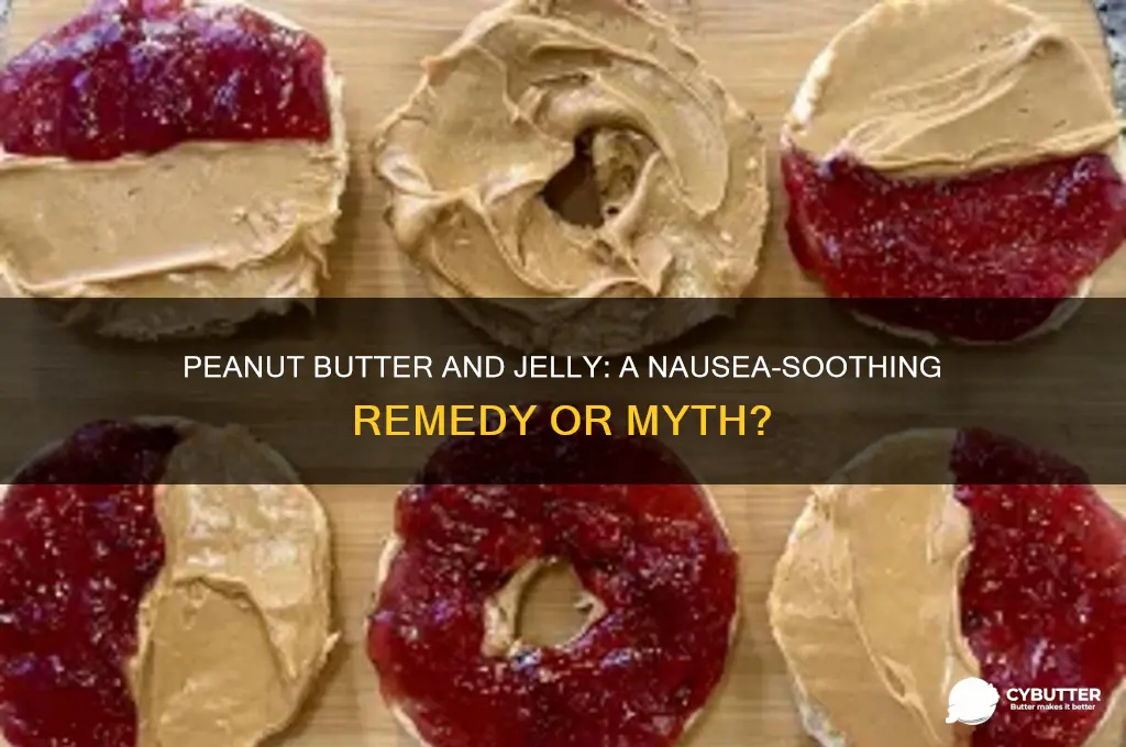 is peanut butter and jelly good for nausea