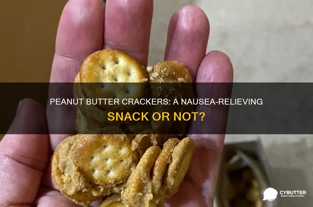 is peanut butter crackers good for nausea
