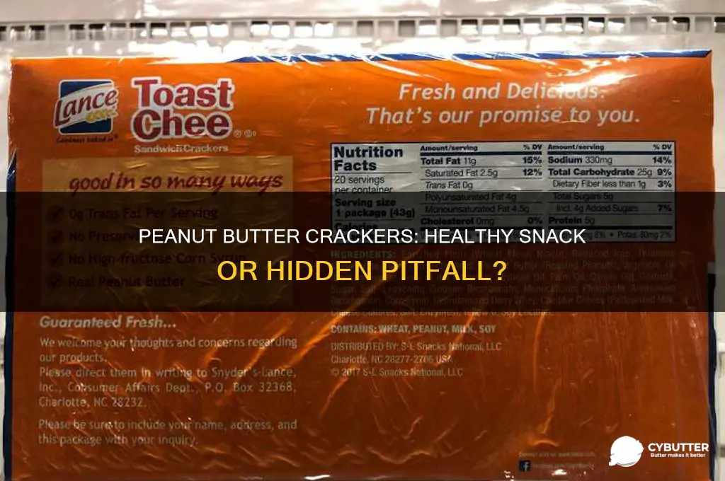 is peanut butter crackers good for you