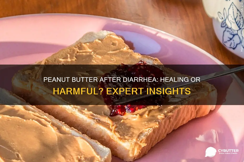 is peanut butter good after diarrhea