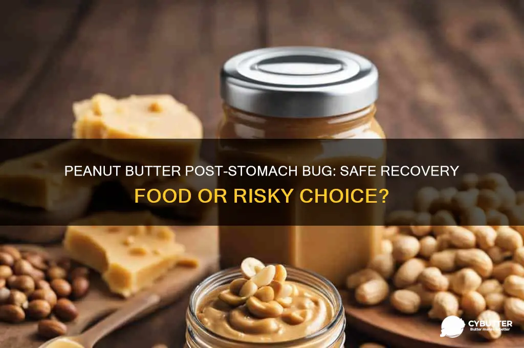 is peanut butter good after stomach bug