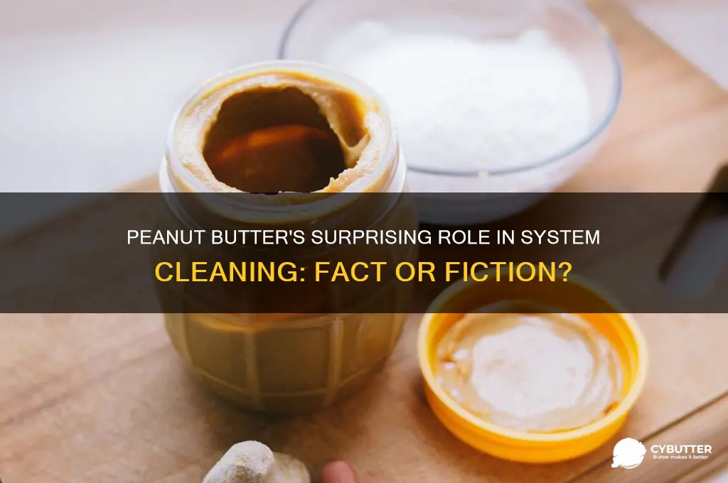 is peanut butter good at cleaning the sysrem