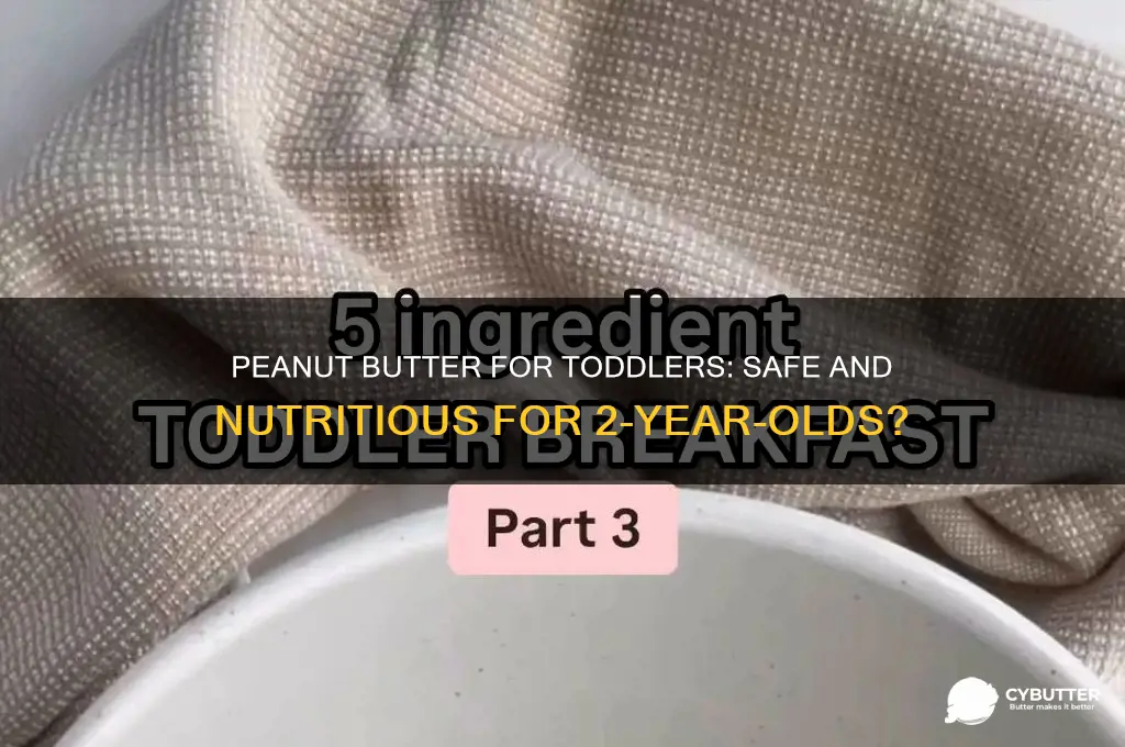 is peanut butter good for 2 year old baby