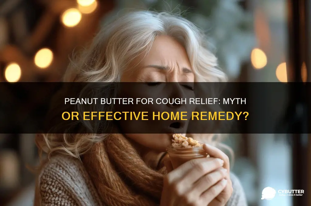 is peanut butter good for a cough