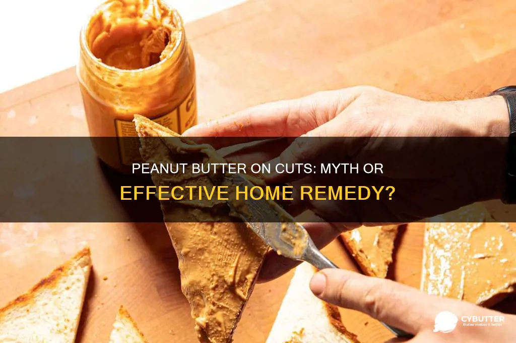 is peanut butter good for a cut