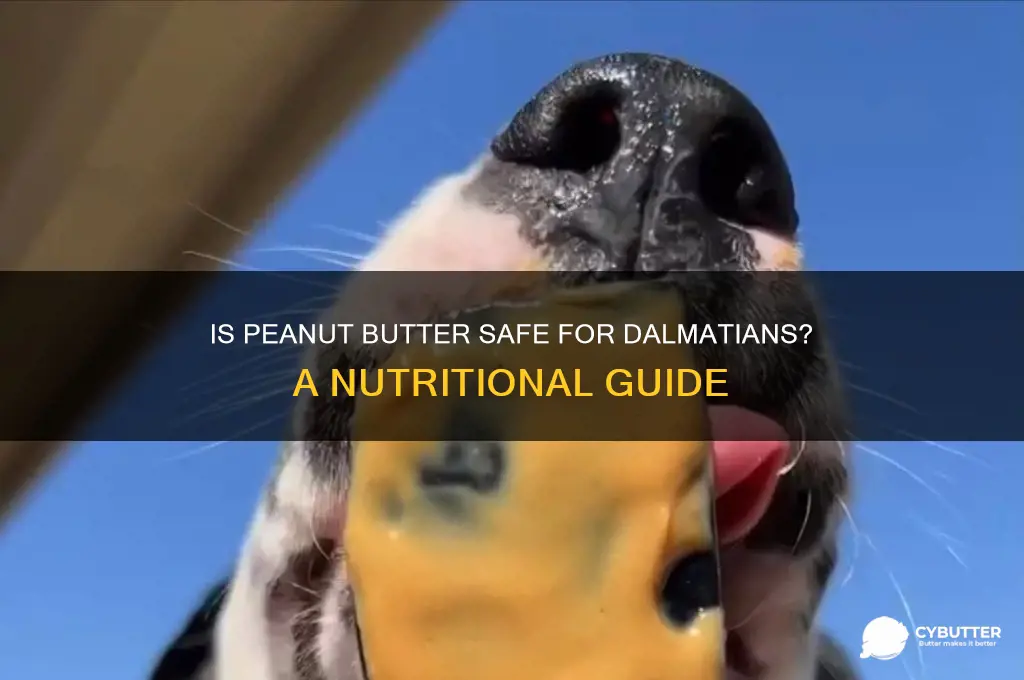 is peanut butter good for dalmatians