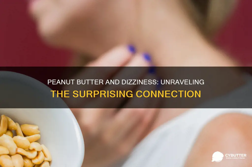 is peanut butter good for dizziness