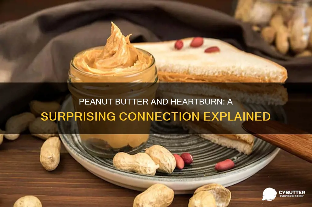 is peanut butter good for heart burn