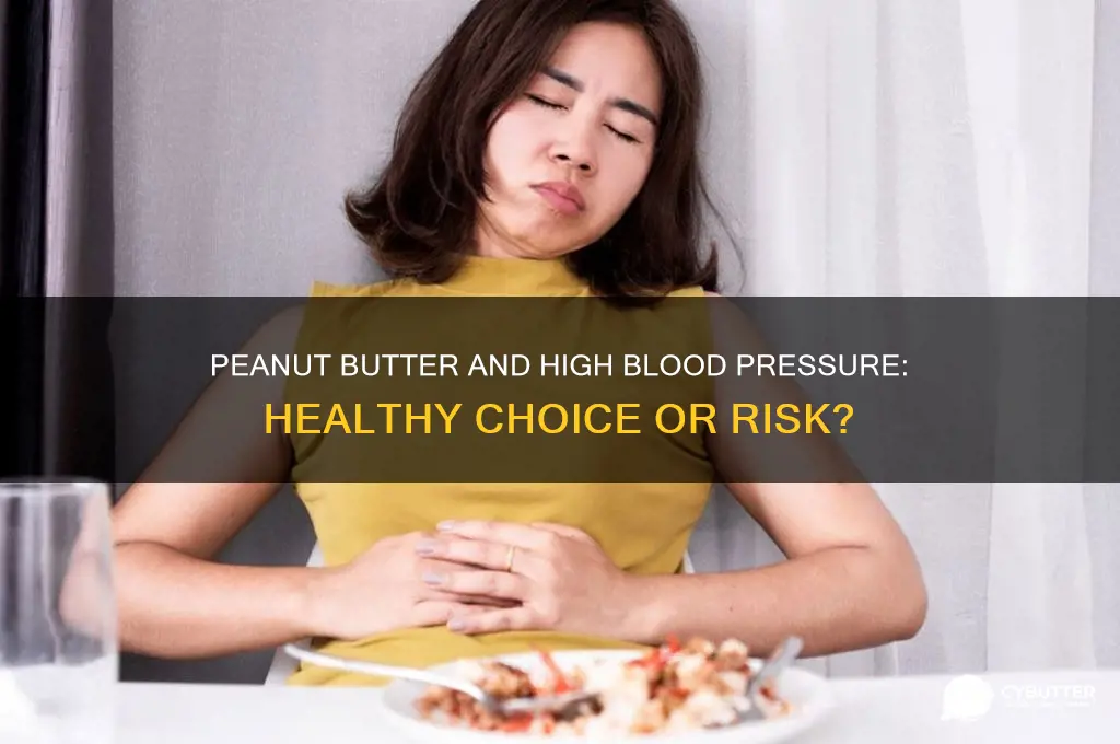 is peanut butter good for high blood pressure