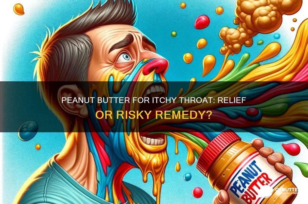 is peanut butter good for itchy throat