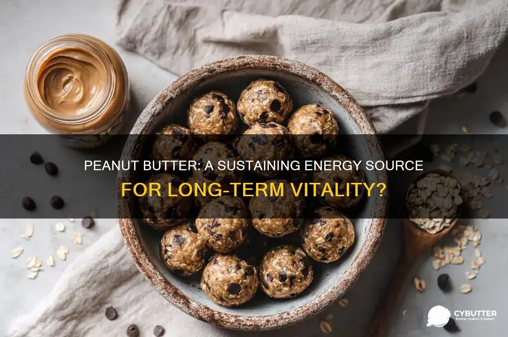 is peanut butter good for long term energy