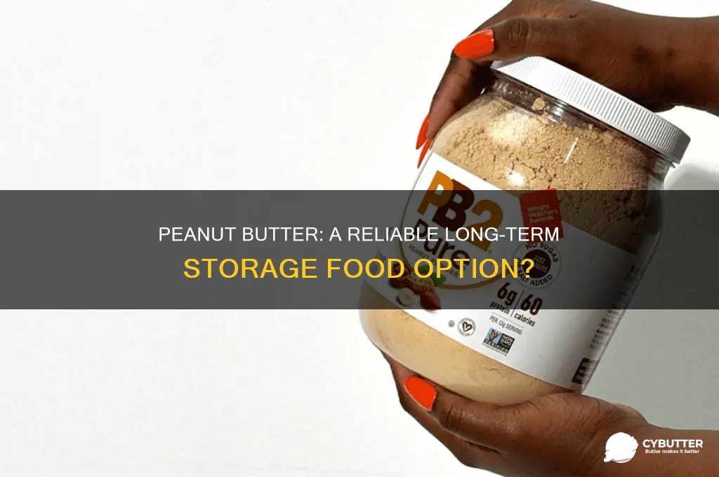 is peanut butter good for long term storage
