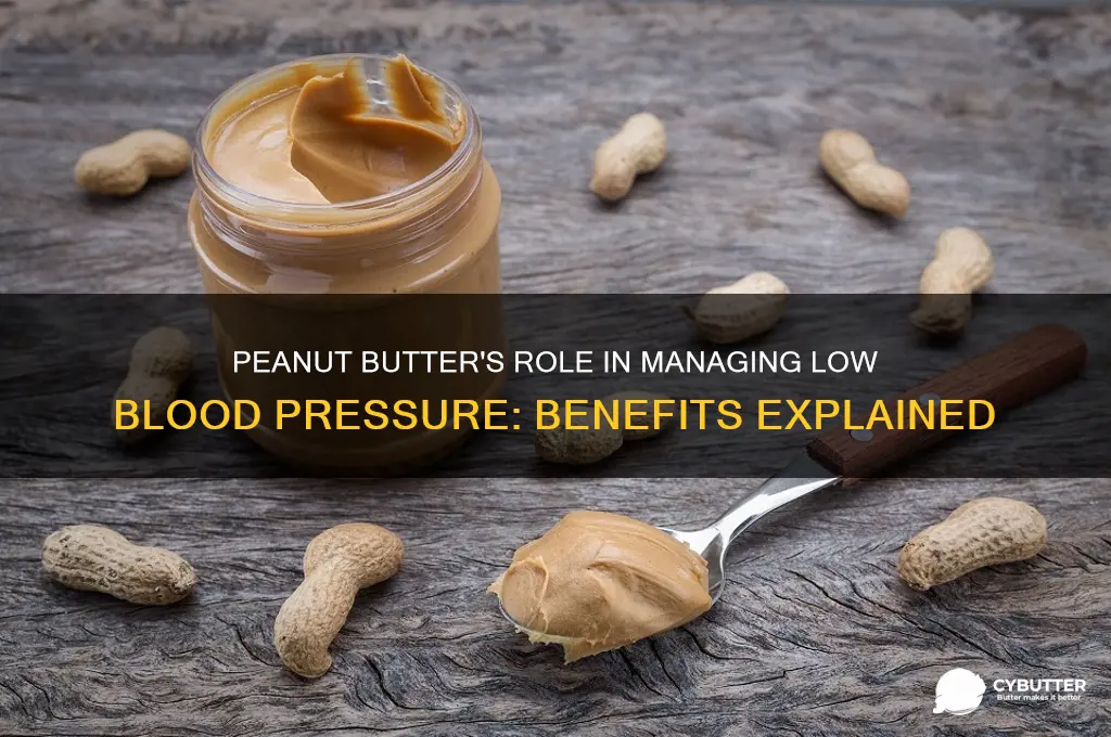 is peanut butter good for low blood pressure