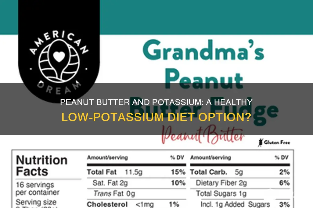 is peanut butter good for low potassium