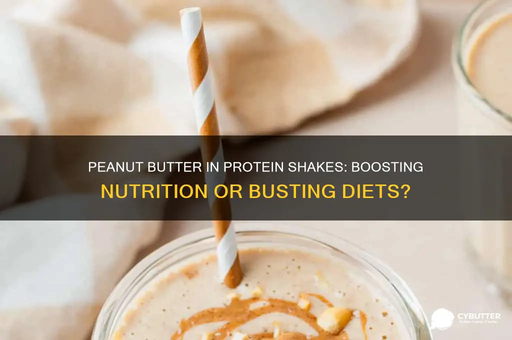 is peanut butter good for protein shakes