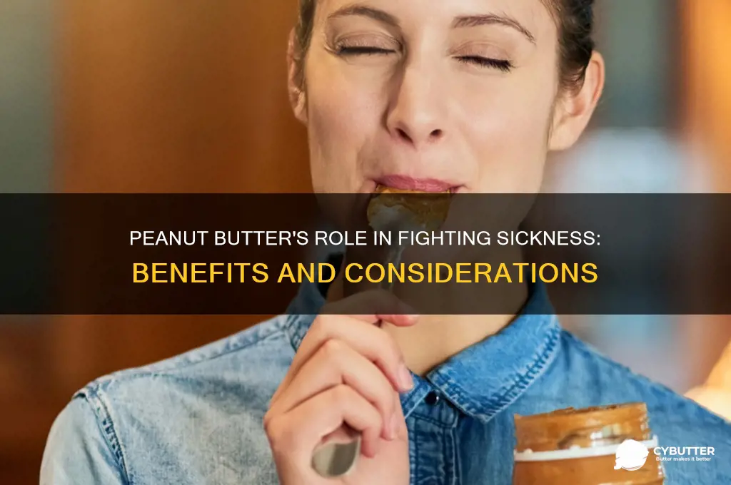 is peanut butter good for sickness