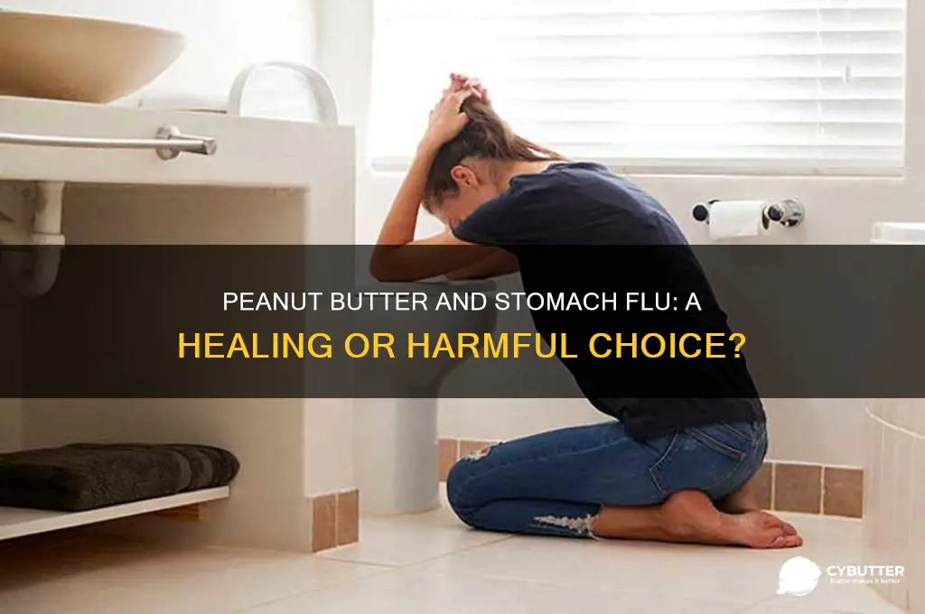is peanut butter good for stomach flu