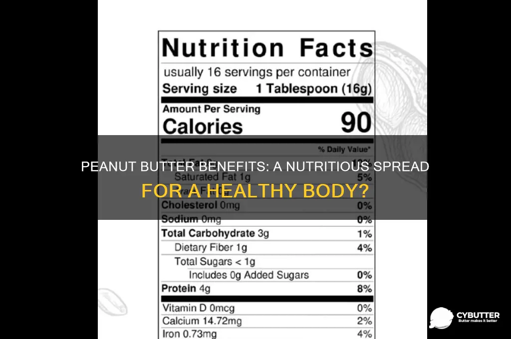 is peanut butter good for the body