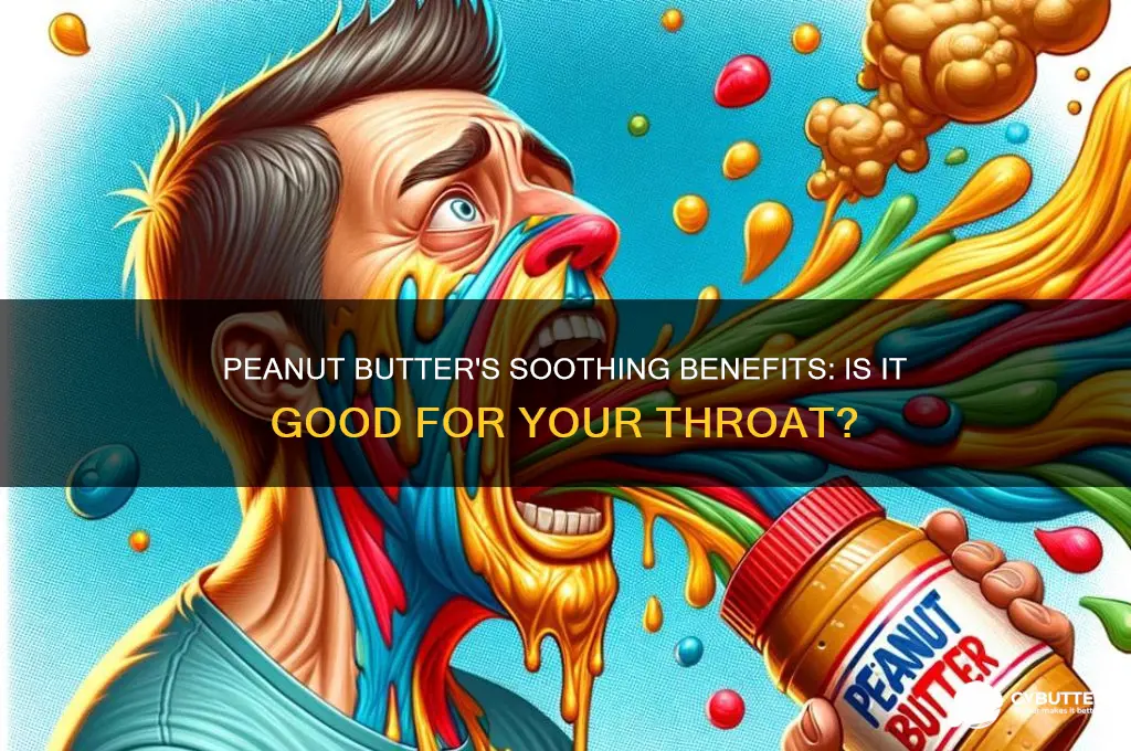 is peanut butter good for the throat