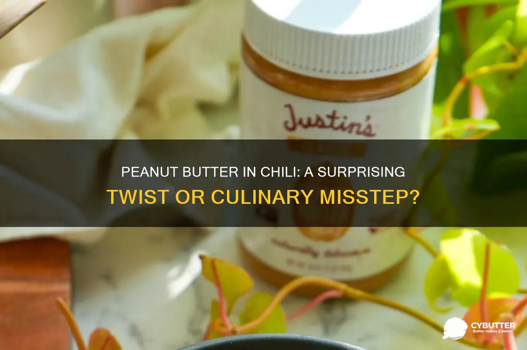 is peanut butter good in chili