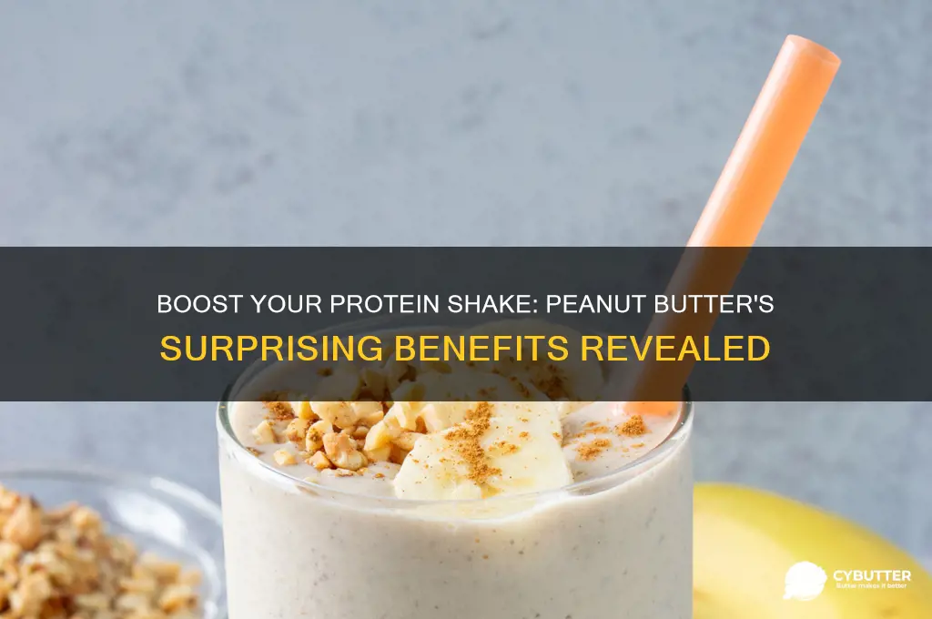 is peanut butter good in protein shakes