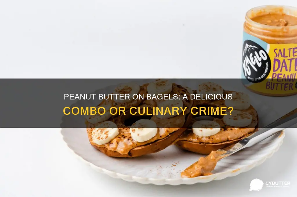 is peanut butter good on a bagel