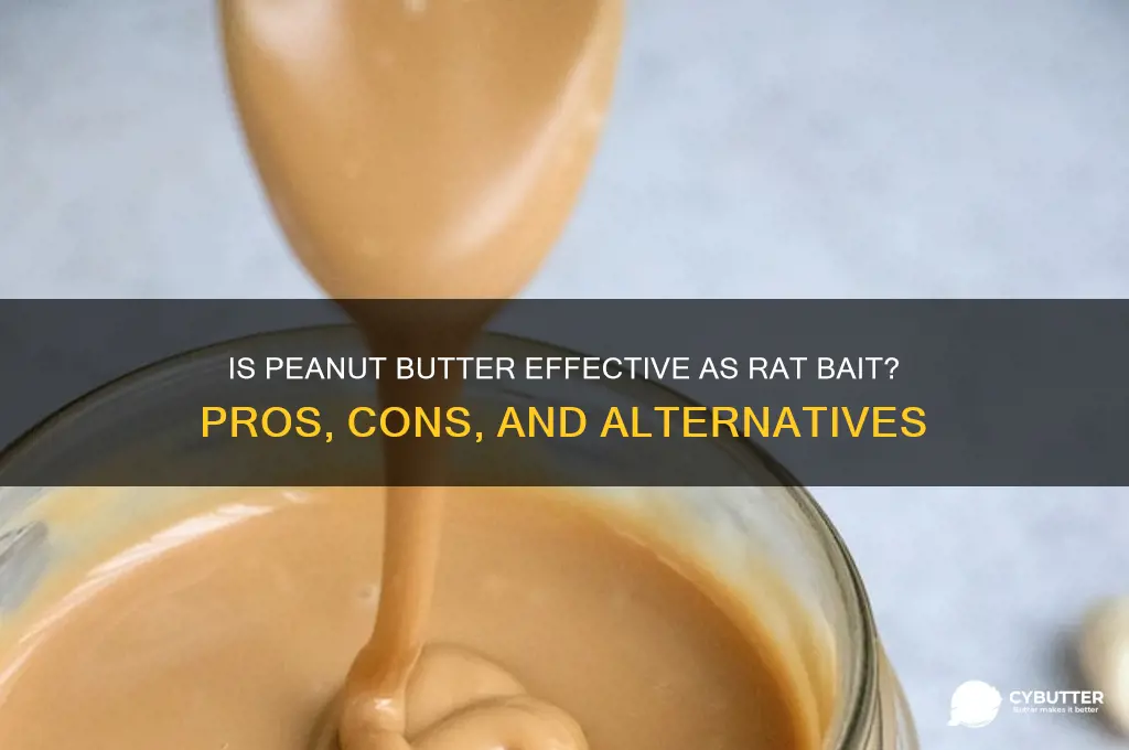is peanut butter good rat bait