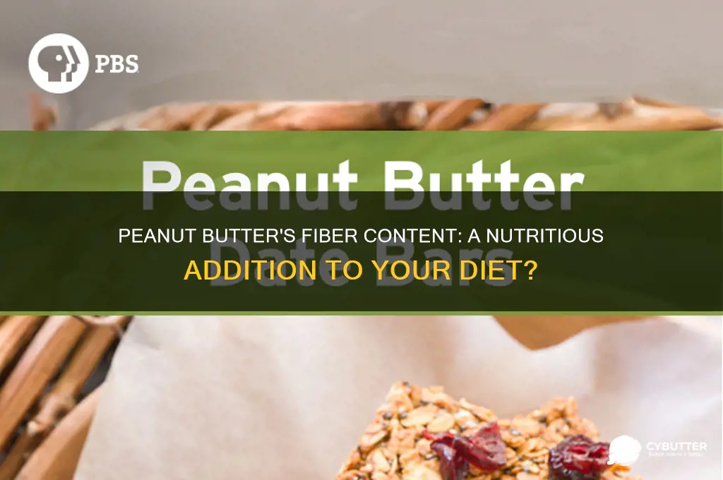 is peanut butter good source of fiber