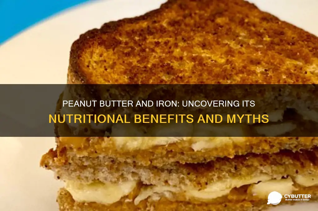 is peanut butter good source of iron