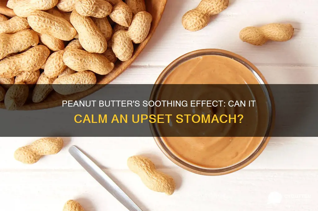 is peanut butter good to calm stomach