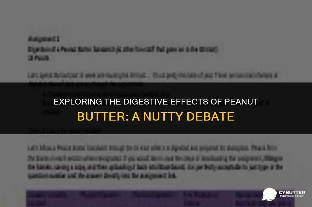is peanut butter hard on your stomach