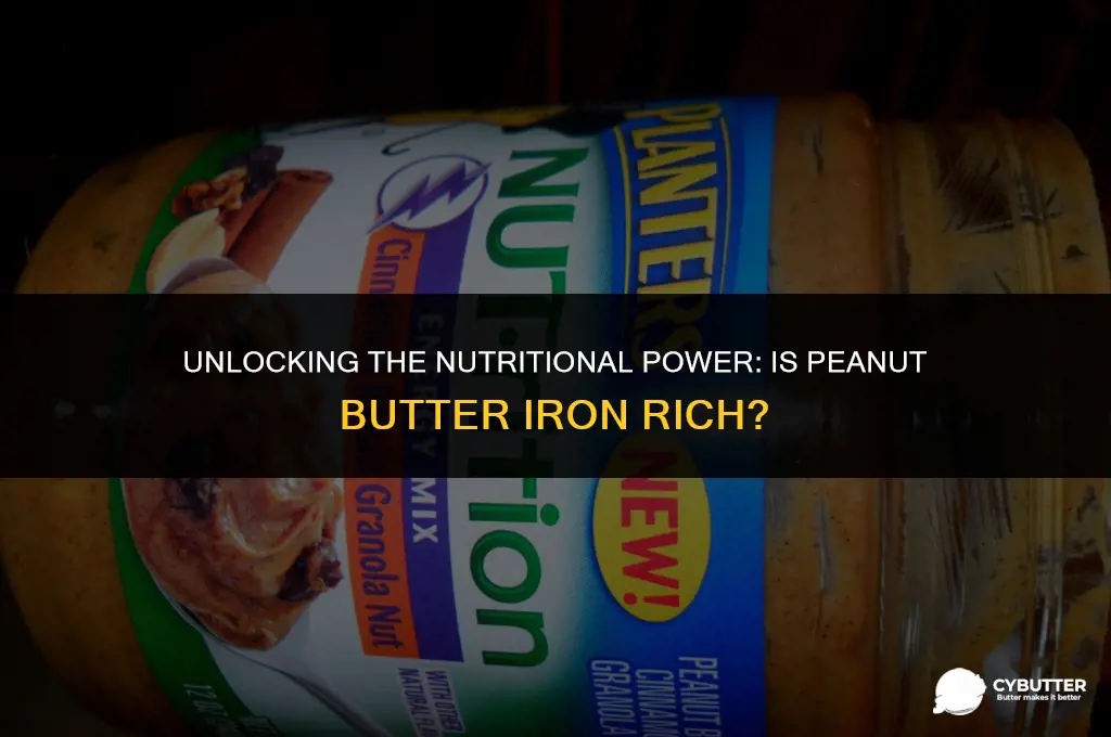 is peanut butter iron rich