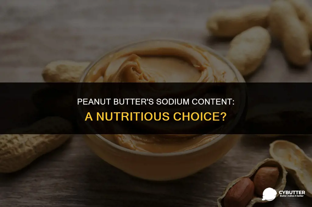 is peanut butter low in sodium