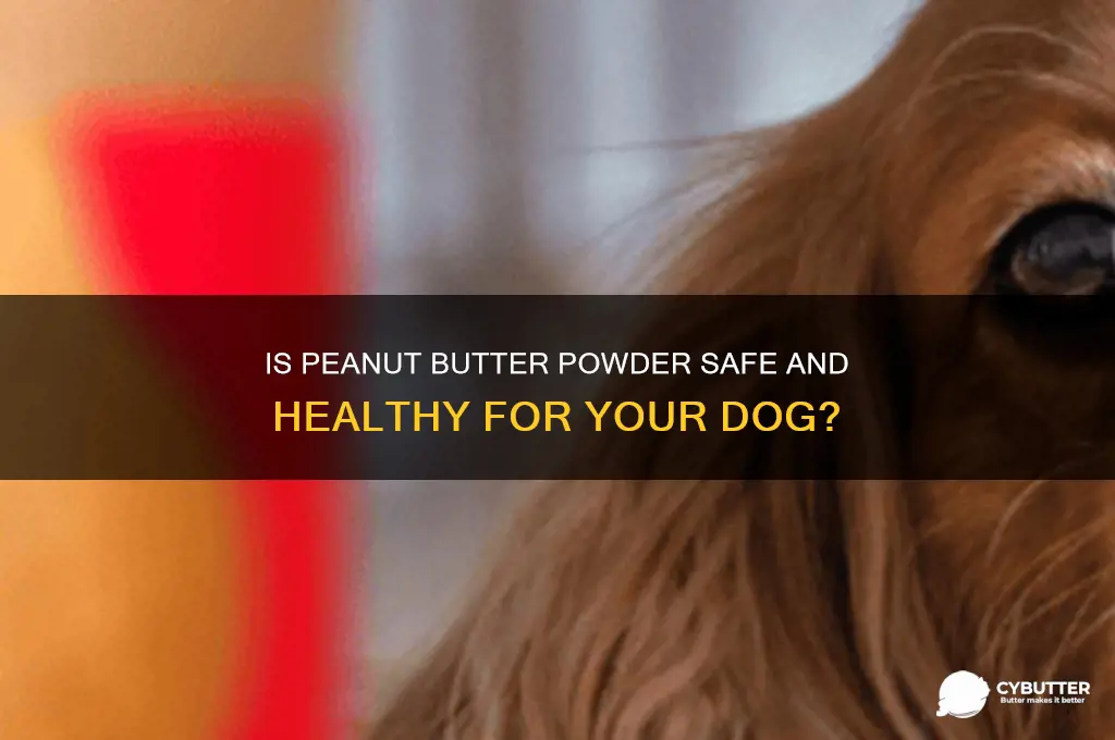 is peanut butter powder good for dogs