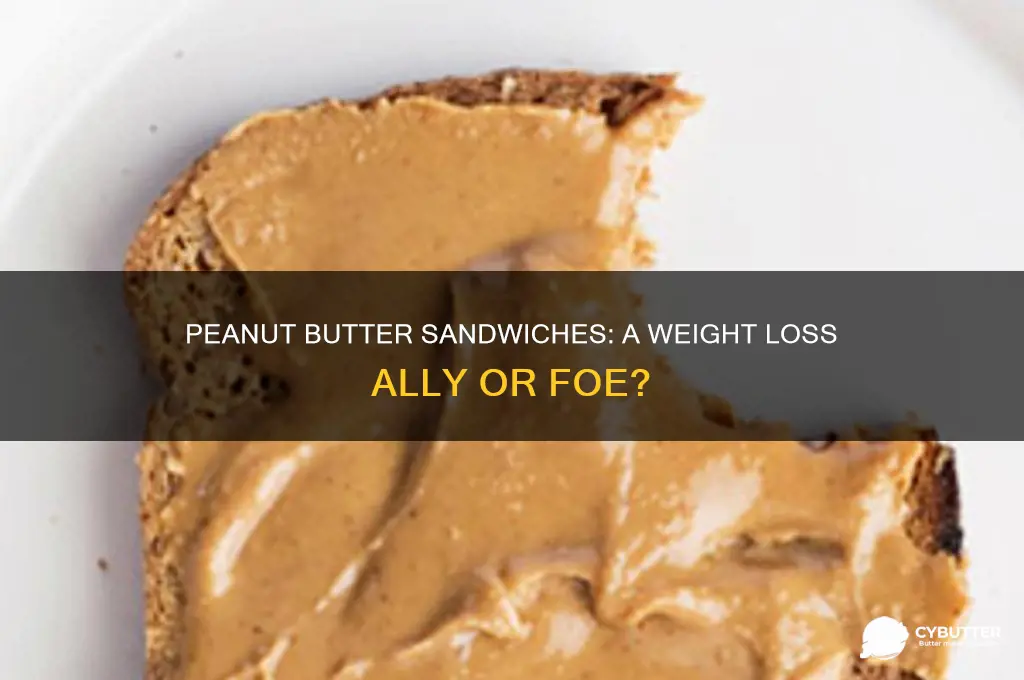 is peanut butter sandwich good for losing weight