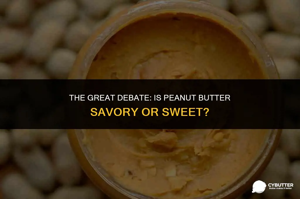is peanut butter savory