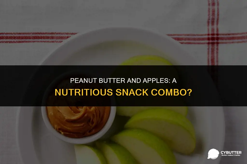 is peanut butter with apples healthy