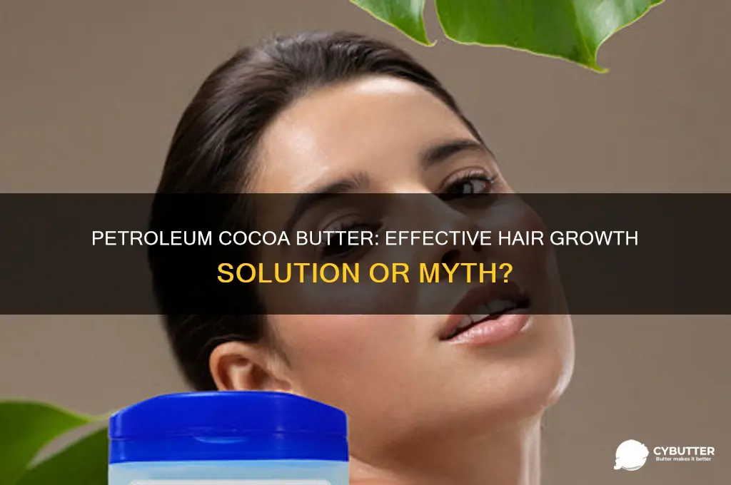 is petroleum cocoa butter good for hair growth