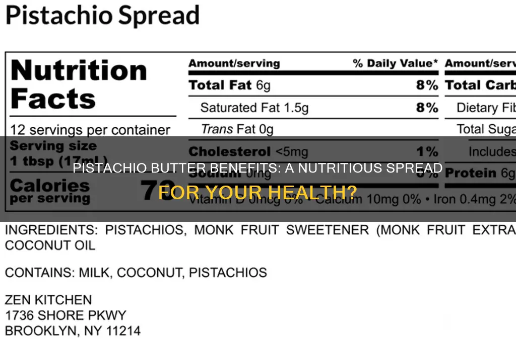 is pistachio butter good for you