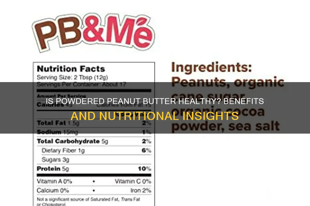 is powdered peanut butter good for u