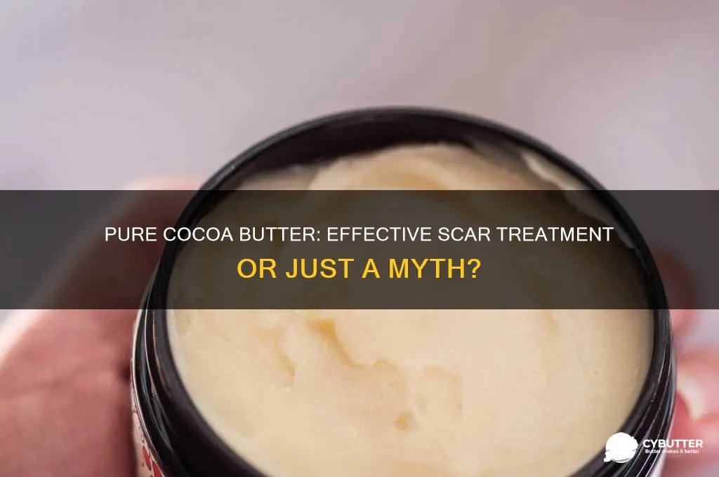 is pure cocoa butter good for scars