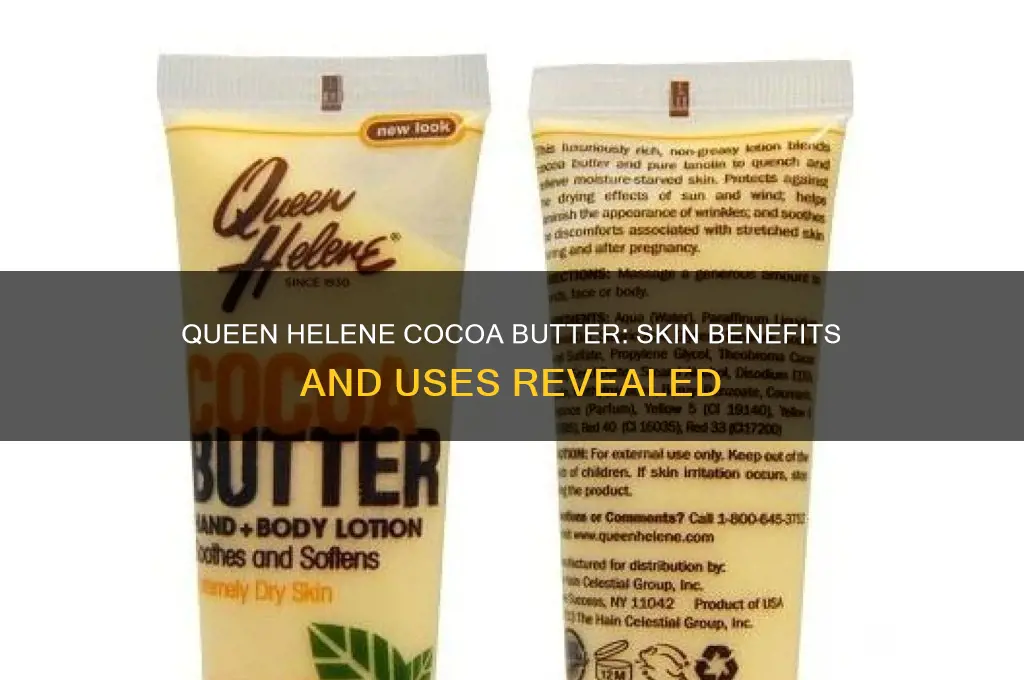 is queen helene cocoa butter good for your skin