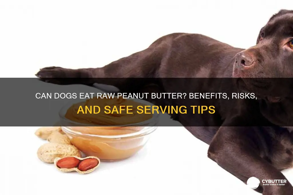 is raw peanut butter good for dogs