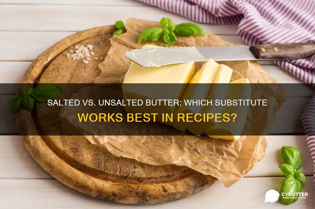 is salted butter a good substitute for unsalted butter